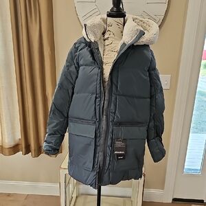 Eddie Bauer Eastlake Down Parka in Blue/Grey